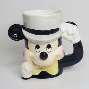 Vintage 1970's Disney Mickey Mouse Mug In Tophat - Made In Japan